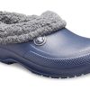 Sandales de sport unisexes Crocs Stay Warm Cozy et résistantes à l&rsquo;usure, bleues, 204563-4HE
