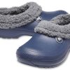 Sandales de sport unisexes Crocs Stay Warm Cozy et résistantes à l&rsquo;usure, bleues, 204563-4HE