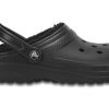 Sandales de sport unisexes noires Crocs Stay Warm résistantes à l&rsquo;usure et confortables 204563-060