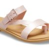 Sandales à entredoigts scintillantes Crocs Tulum (femmes) « Pink Clay » 208666-6TY