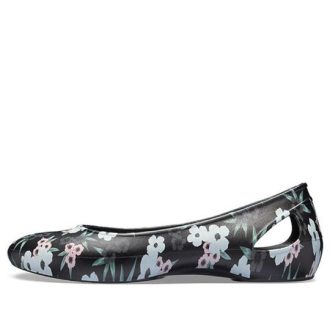 Sandales imprimées Crocs (femmes) Larua, noires, 205865-98F