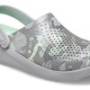 Sandales imprimées Crocs LiteRide, gris et vert, 206491-3TO