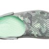 Sandales imprimées Crocs LiteRide, gris et vert, 206491-3TO