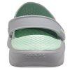 Sandales imprimées Crocs LiteRide, gris et vert, 206491-3TO