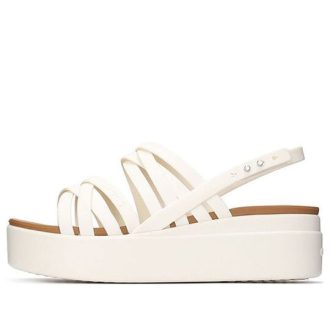 Sandales à lanières blanches Crocs Brooklyn (femmes) 206751-159