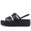 Sandales à lanières noires Crocs Brooklyn (femmes) 206751-001