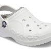 Sandales légères Crocs (GS) Classic Clog Stay Warm, blanc et gris clair, 205977-11H