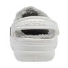 Sandales légères Crocs (GS) Classic Clog Stay Warm, blanc et gris clair, 205977-11H