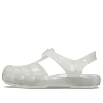 Sandales pailletées Crocs (GS) Isabella « Blanc » 208444-0IC
