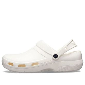Sandales plates blanches Crocs Specialist II Clog 2 205619-100