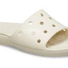 Sandales plates Crocs Classic unisexes beiges 206121-2Y2