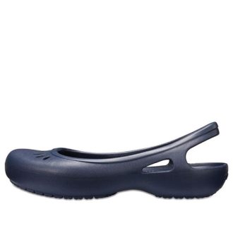 Sandales plates Crocs Kadee bleu foncé (femmes) 205077-410