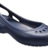 Sandales plates Crocs Kadee bleu foncé (femmes) 205077-410