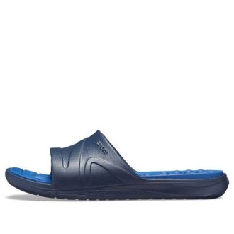 Sandales plates Crocs Reviva Bleu 205546-4HI