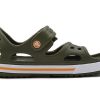 Sandales plates décontractées Crocs (PS) vert armée 14854-309
