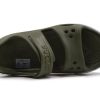 Sandales plates décontractées Crocs (PS) vert armée 14854-309