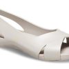 Sandales plates décontractées minimalistes blanches Crocs (femmes) 206106-018