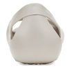 Sandales plates décontractées minimalistes blanches Crocs (femmes) 206106-018