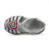 Sandales plates pailletées Crocs (GS) Isabella « Gris argenté » 205038-040