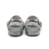 Sandales plates pailletées Crocs (GS) Isabella « Gris argenté » 205038-040