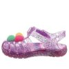 Sandales plates pailletées Crocs (GS) Isabella « Violet rose » 205038-518