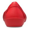 Sandales plates rouges Crocs (femmes) 202811-8C1