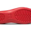 Sandales plates rouges Crocs (femmes) 202811-8C1