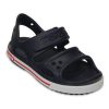 Sandales plates Velcro Sports Crocs (PS) bleu foncé 14854-462