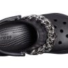 Sandales rétro Crocs Classic Clog (femmes) Noir Argent 206662-067