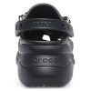 Sandales rétro Crocs Classic Clog (femmes) Noir Argent 206662-067