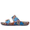 Sandales rétro fleuries Crocs Classic « Bleu Multi » 208975-4HQ