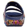 Sandales rétro fleuries Crocs Classic « Bleu Multi » 208975-4HQ