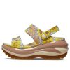 Sandales rétro fleuries Crocs Mega Crush « Vanilla Cork » 208966-1LQ