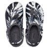 Sandales sabots d&rsquo;extérieur doublées classiques Crocs (femmes) « Marbled White Black » 207180-103