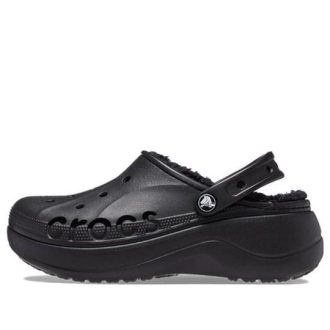 Sandales sabots doublées à plateforme Crocs Baya (femmes) « Noir » 208708-001