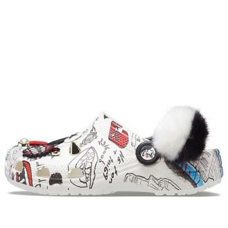 Sandales unisexes blanches Crocs Disney x Crocs Pattern 207401-100