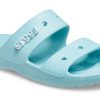 Sandales unisexes bleues Crocs Classic Clog Cozy 206761-4SS