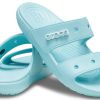 Sandales unisexes bleues Crocs Classic Clog Cozy 206761-4SS