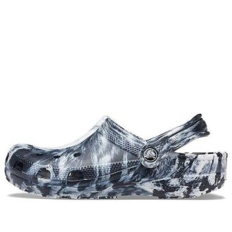 Sandales unisexes Crocs Beach Marble, noir et blanc, 206867-103