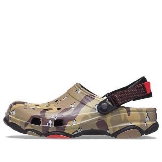 Sandales unisexes Crocs Classic Clog Desert Camouflage Beach, noir et marron, 207305-088