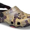 Sandales unisexes Crocs Classic Clog Desert Camouflage Beach, noir et marron, 207305-088