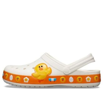 Sandales unisexes Crocs Classic Clog Line Friends Beach blanc et jaune « Blanc et jaune » 205791-100