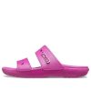 Sandales unisexes Crocs Classic Cozy violettes et rouges 206761-6SV