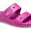 Sandales unisexes Crocs Classic Cozy violettes et rouges 206761-6SV
