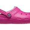 Sandales unisexes Crocs Classic Lined Clog Sports, violettes et rouges, 203591-6SV