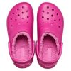 Sandales unisexes Crocs Classic Lined Clog Sports, violettes et rouges, 203591-6SV