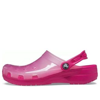 Sandales unisexes Crocs Jelly Crocs transparentes rouges 206908-6X0