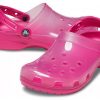 Sandales unisexes Crocs Jelly Crocs transparentes rouges 206908-6X0