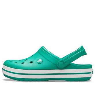 Sandales unisexes légères et résistantes Crocs Crocband vertes 11016-3TL
