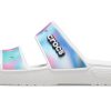 Sandales unisexes multicolores blanches Crocs Classic Colorful 207771-94S